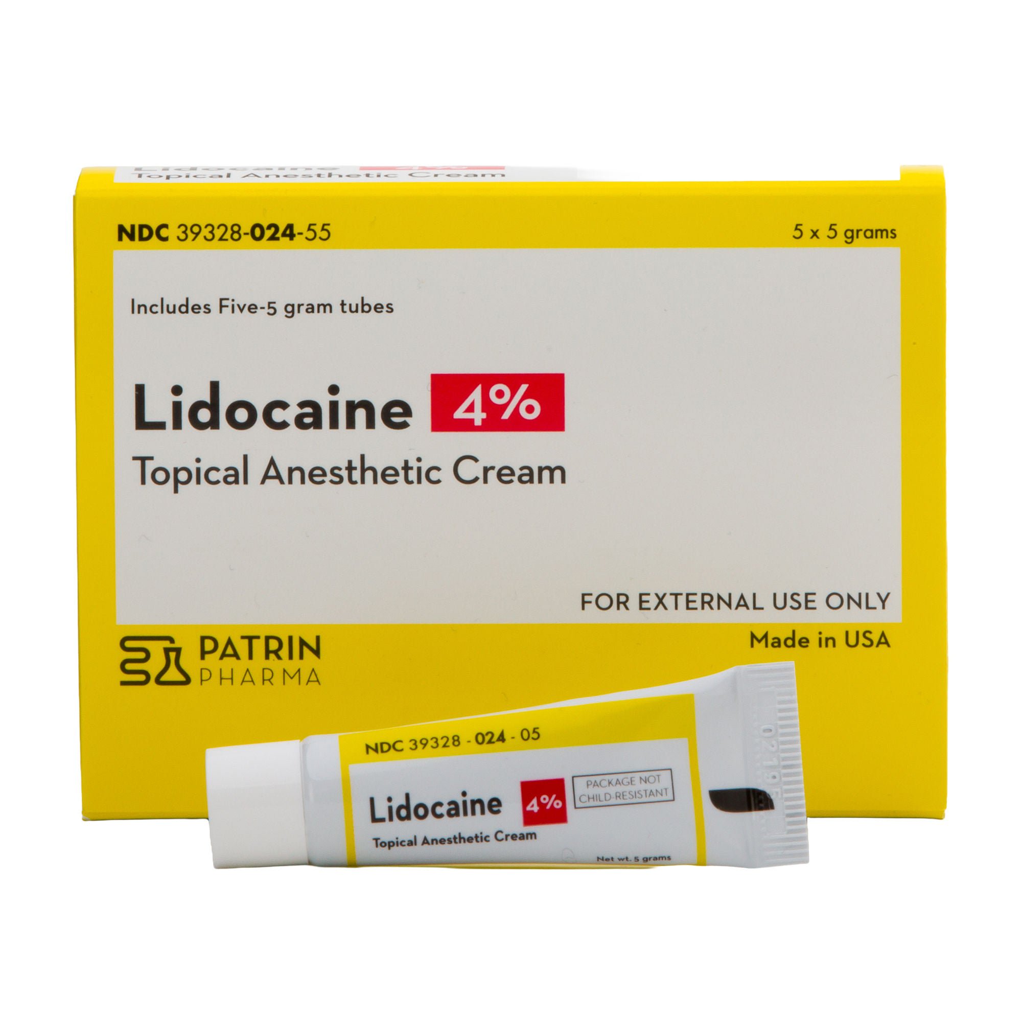 Patrin Pharma 4% Lidocaine Local Anesthetic Cream