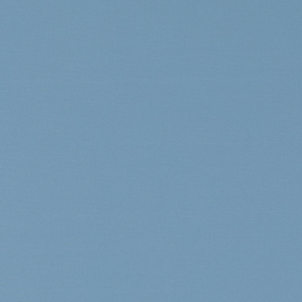 Square plain fabric sample in mid marine blue .