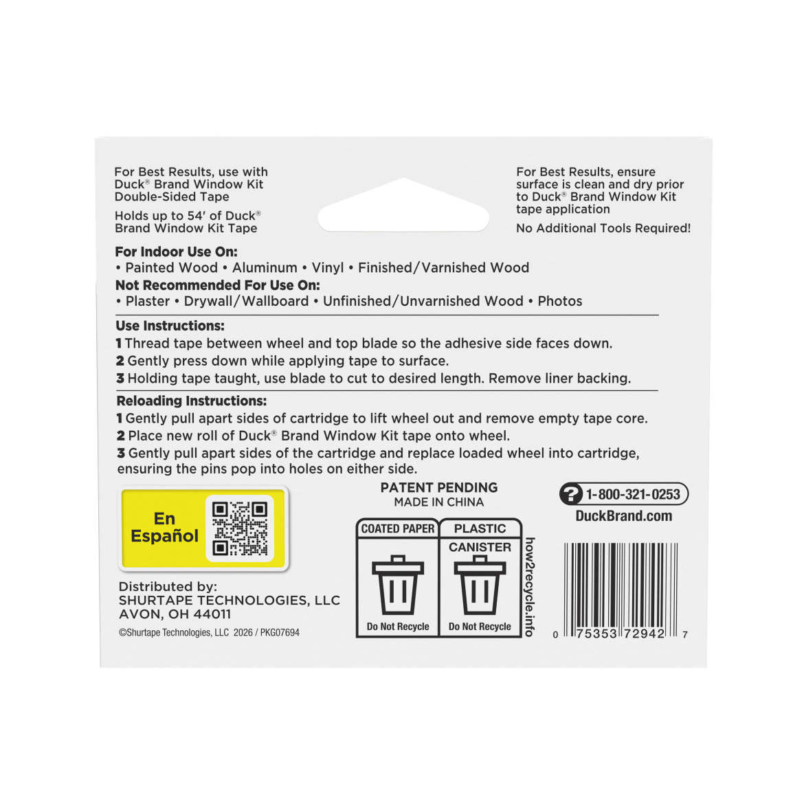Duck® Brand Window Kit Tape Dispenser
