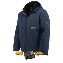 DEWALT® Men's Heated Soft Shell Jacket Kitted Navy