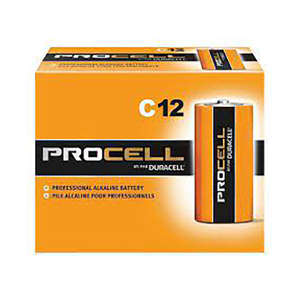 Duracell, Procell®, Alkaline C Batteries, 12/Box