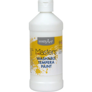 Little Masters&reg; Washable Tempera Paint, White, 16 oz.