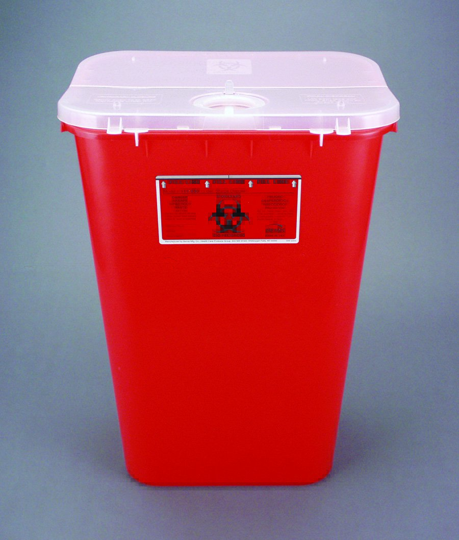 Bemis™ Sentinel Mailback Sharps Container, 11 Gallon, 22-1/2 x 16-1/2 x 11-13/16 Inch