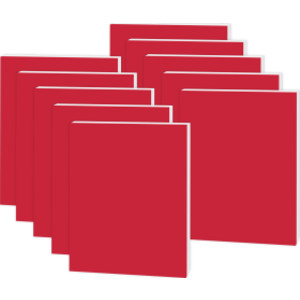 Foam Board, Red, 20 x 30 in, Pack of 10