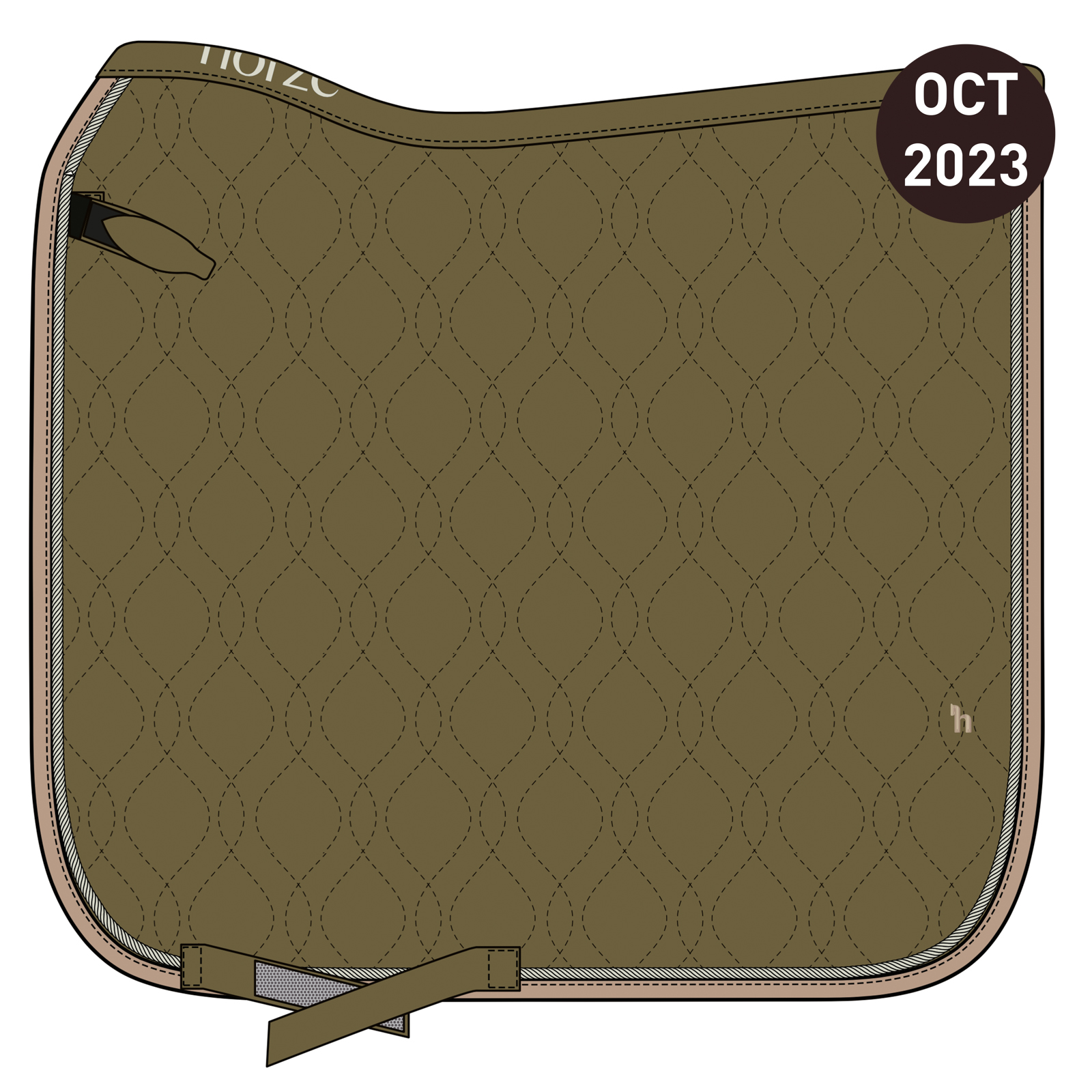 Horze St. Moritz Velvet Dressage Saddle Pad