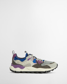Barbour x Flower Mountain Yamano 3 Uni Trainers Purple Khaki