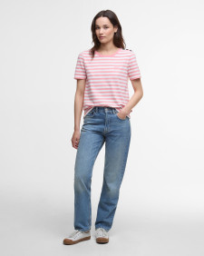 T-Shirt Ferryside Striped Coral Stripe