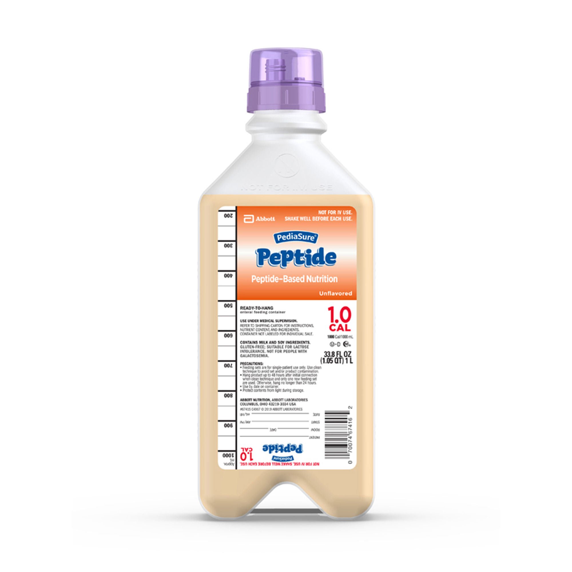 PediaSure® Peptide 1.0 Cal Peptide-Base Nutrition, 33.8-ounce Bottle