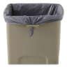 Rubbermaid Commercial, Untouchable, 23 gal, Resin, Beige, Square, Receptacle
