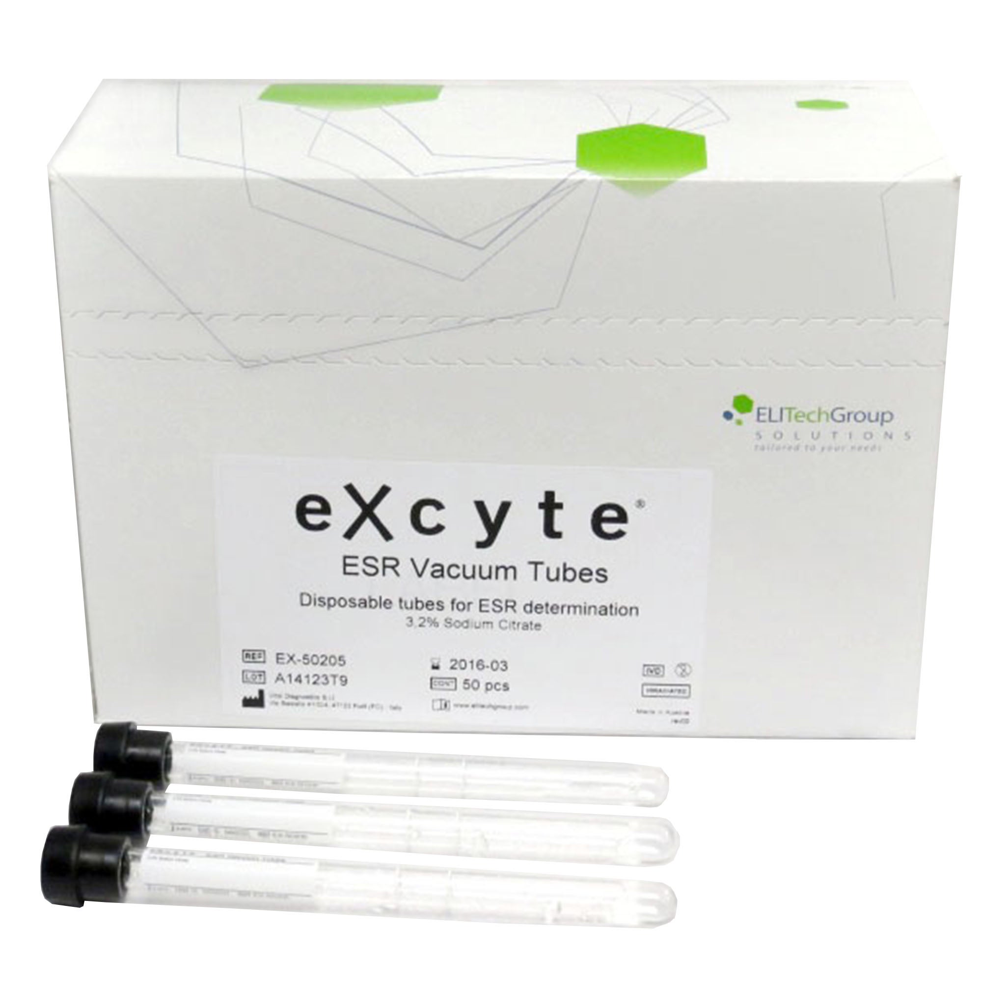Excyte® Vacuum Glass Tube, 1 mL, 8 x 120 mm