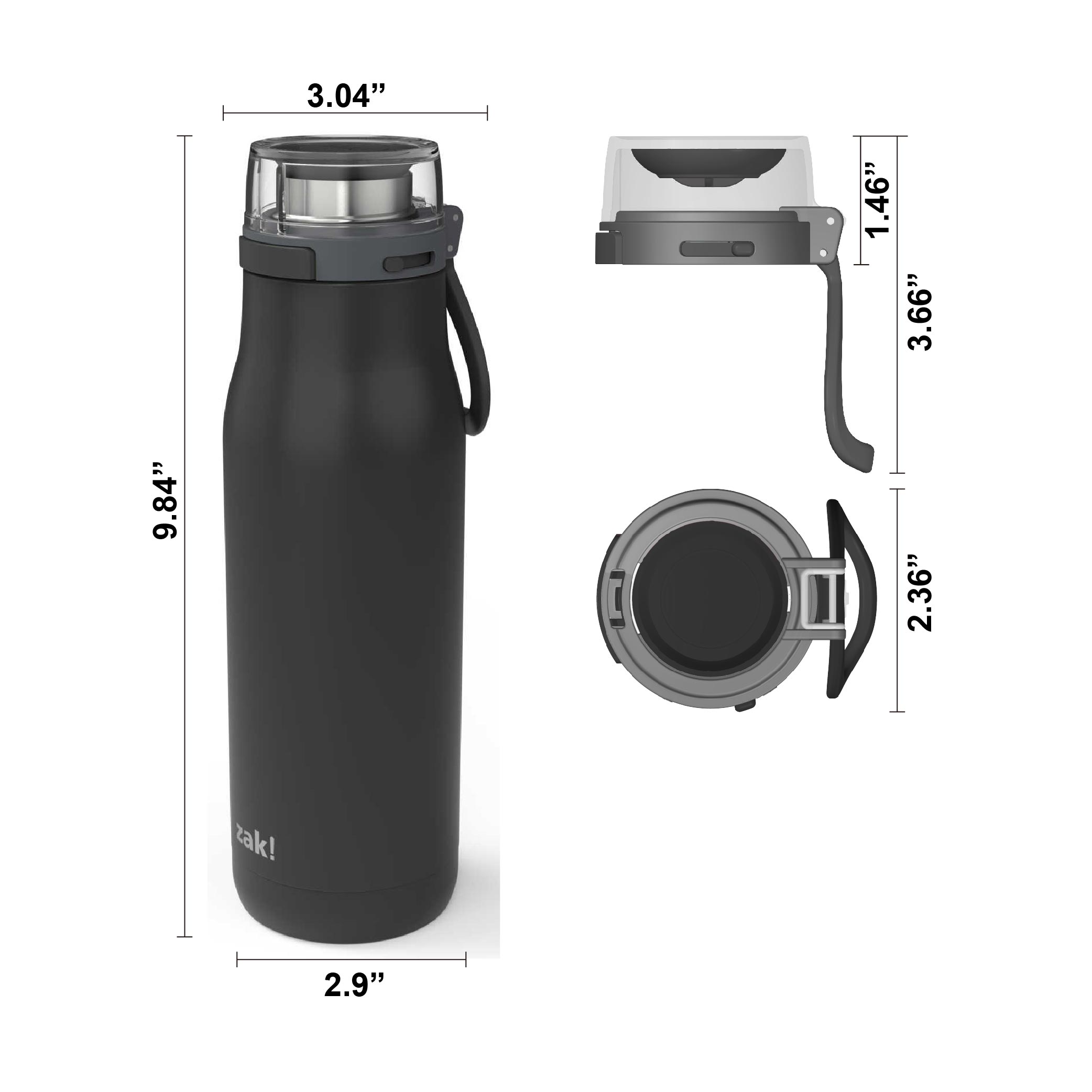Kiona 20 ounce Vacuum Insulated Stainless Steel Tumbler, Indigo slideshow image 8 Kiona 20 ounce Vacuum Insulated Stainless Steel Tumbler, Indigo slideshow image 8
