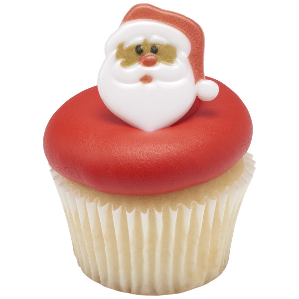 Santa Claus Cupcake Rings