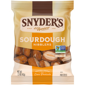 Snyder’s of Hanover Pretzels, Sourdough Pretzels Nibblers, Snack Bag 1.5 Oz
