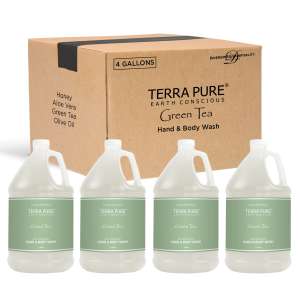 DHSGAL04DBGW128, Diversified Hospitality, Terra Pure, Terra Pure Green Tea Hand & Body Wash Lotion Soap,  1 gal Bottle