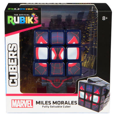 Rubik’s Cube Miles Morales Cuber, Problem-Solving Challenging Brain Teaser Collectible Miles Morales Spider-Man Fidget Toy, For Adults & Kids Ages 8+