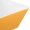Medium square melamine cubic display bowl in yellow