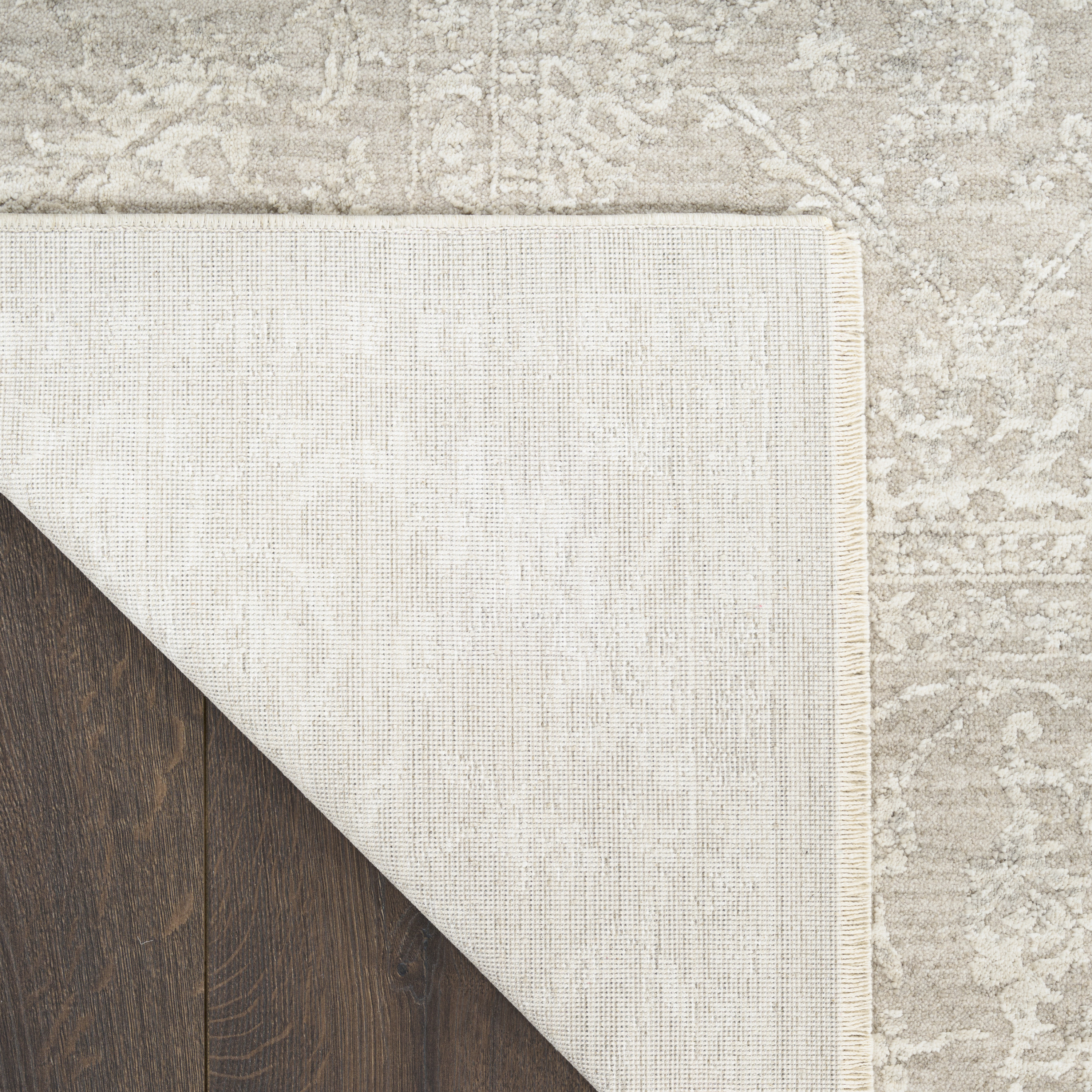 Nourison Moonlit 7'10" x 10'2" Ivory Grey Vintage Indoor Rug