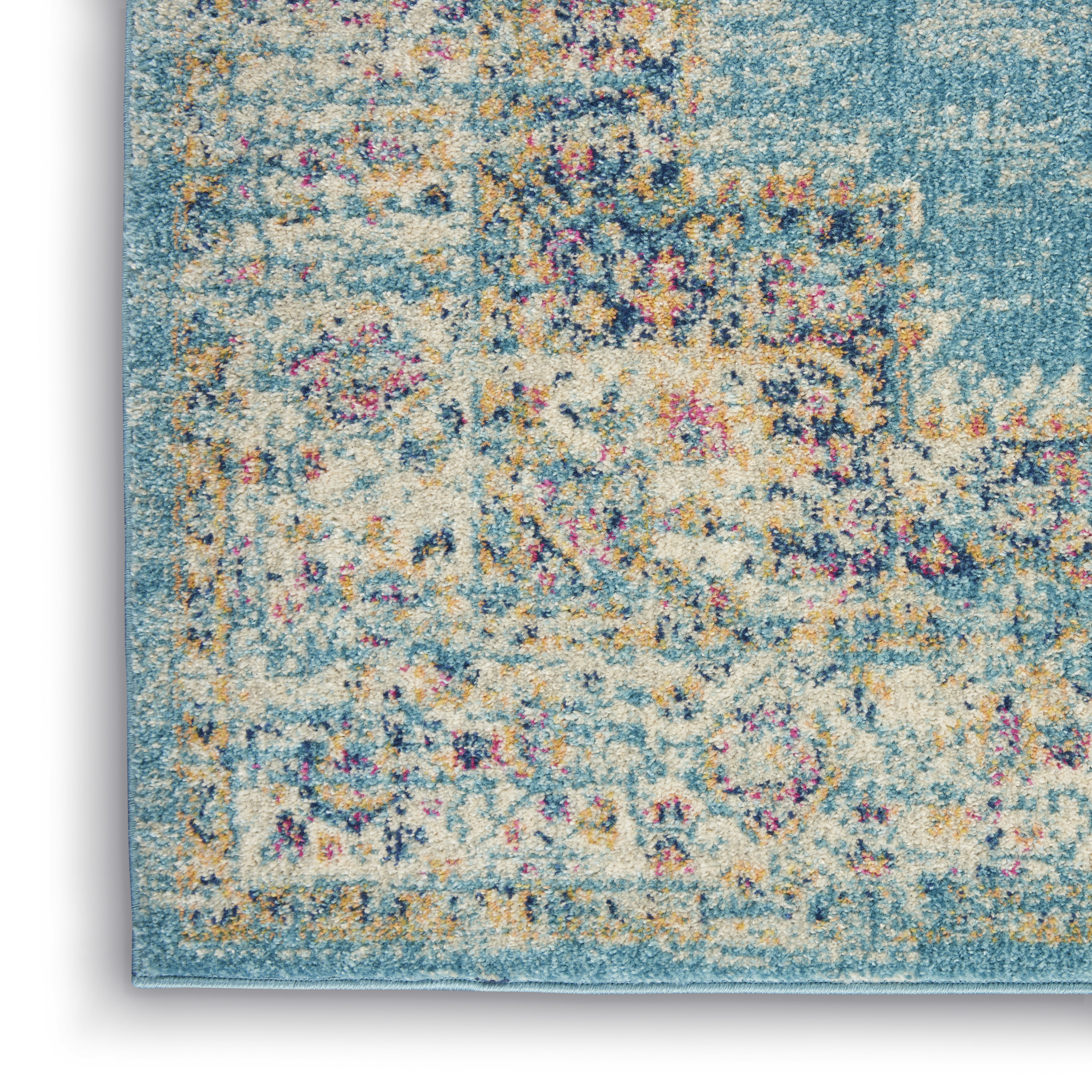 Nourison Passion 5'3" x 7'3" Light Blue Bohemian Indoor Rug