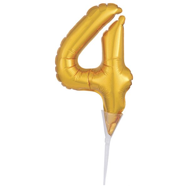 Inflatable Gold Numeral 4 Anagram® Cake Pic