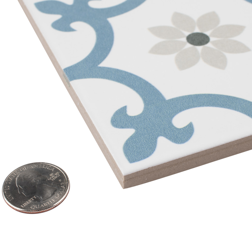 Daria Niagara 9-3/4 in. x 9-3/4 in. Porcelain Floor and Wall Tile