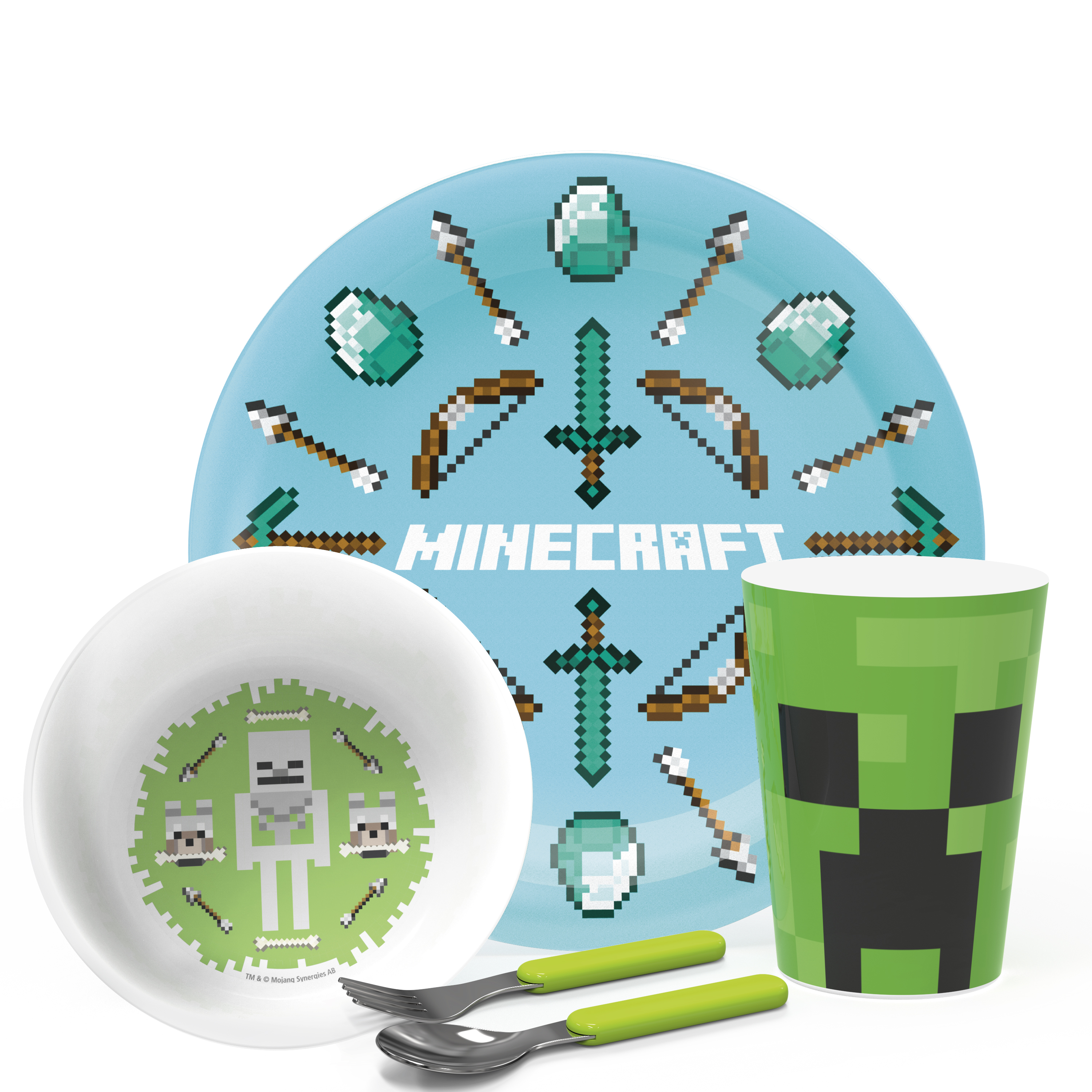 Minecraft , Creeper, Weapons and Tools, 5-piece set slideshow image 1 Minecraft , Creeper, Weapons and Tools, 5-piece set slideshow image 1