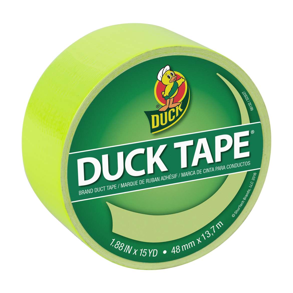 Color Duck Tape® Brand Duct Tape - Fluorescent Citrus, 1.88 in. x 15 yd. Image