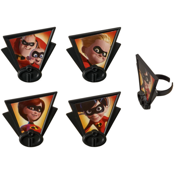 Disney and Pixar's Incredibles 2 Dynamic Family Cupcake Rings