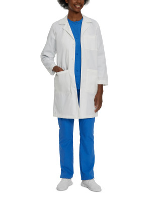Landau Landau Medical Womens Labcoat With Four Button Closure-White Coats