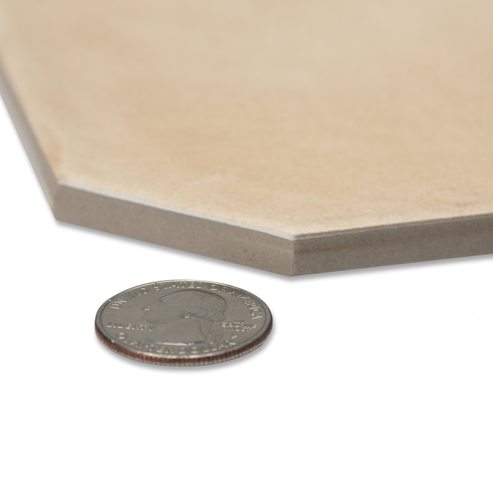 Laverton Octagon Beige with Taco Beige 7-7/8 in. x 7-7/8 in. Porcelain Floor and Wall Tile