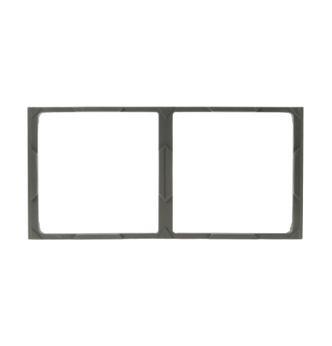 Range burner grate frame assembly