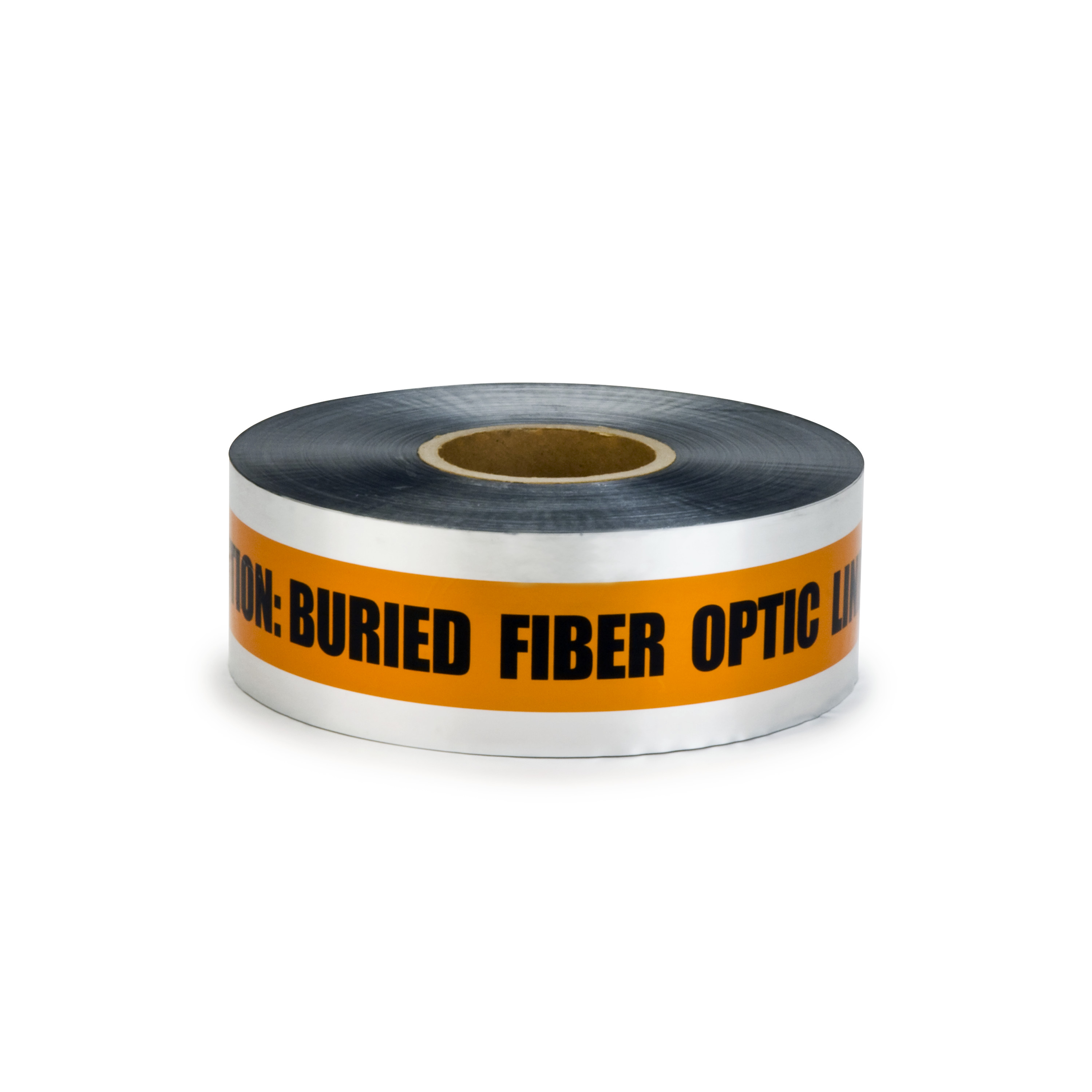 Scotch® Detectable Buried Barricade Tape 407, CAUTION BURIED FIBER OPTIC
LINE BELOW, 3 in x 1000 ft, Orange, 8 rolls/Case
