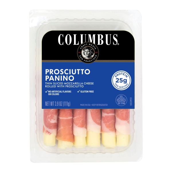 COLUMBUS(r) Prosciutto Paninos 12/3.9oz . A1N1 - Front No Plunge In Package (Low Res)