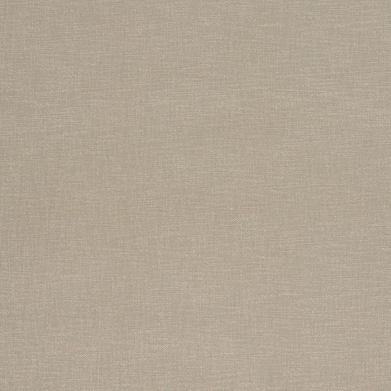 Beige woven fabric swatch (linen-like) filling the frame; lying flat and stationary; neutral, evenly lit flat background with no visible surroundings.