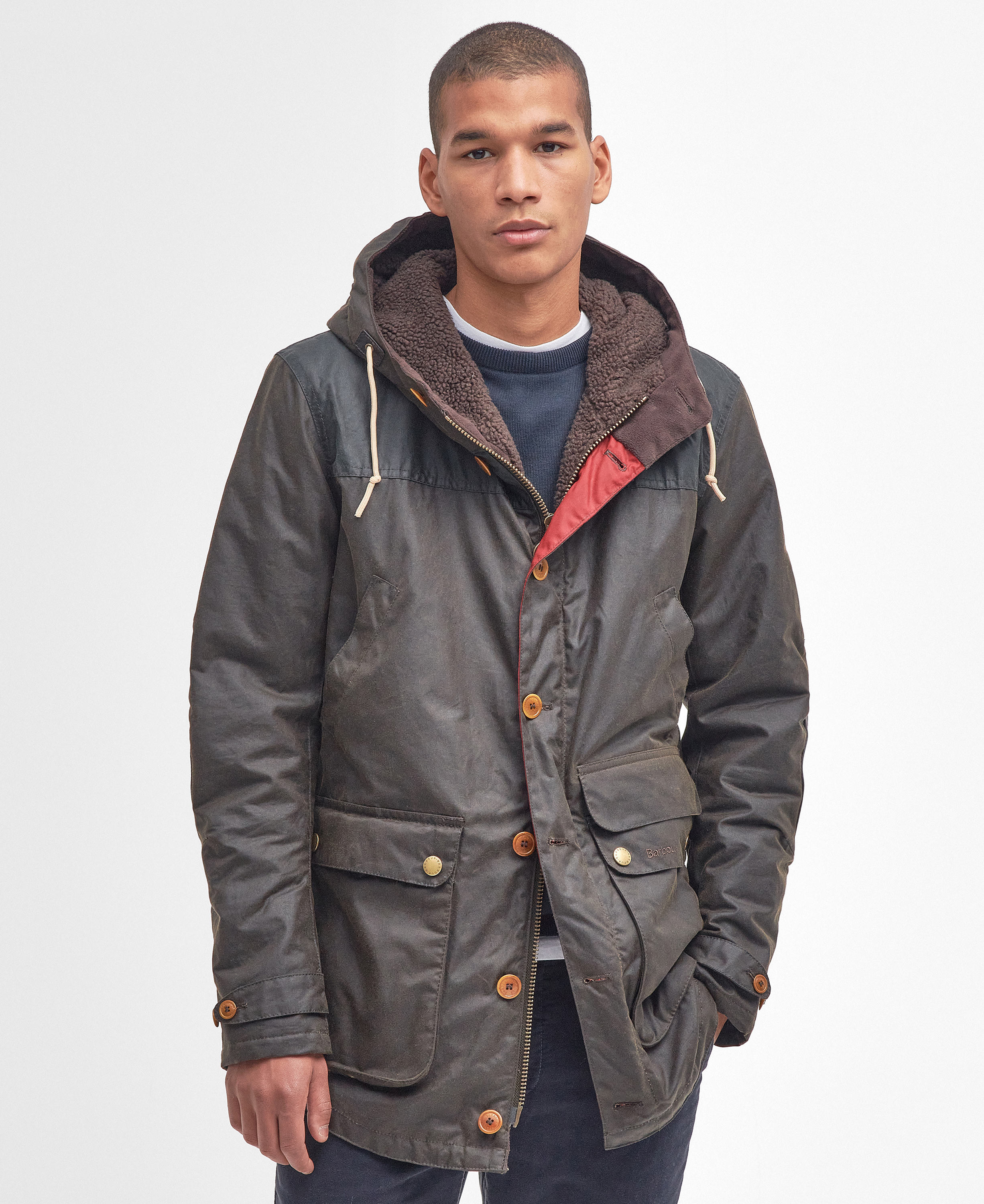 Parka in cotone cerato Game image number 0