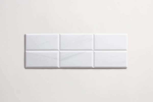 clé white dolomite | beveled subway 