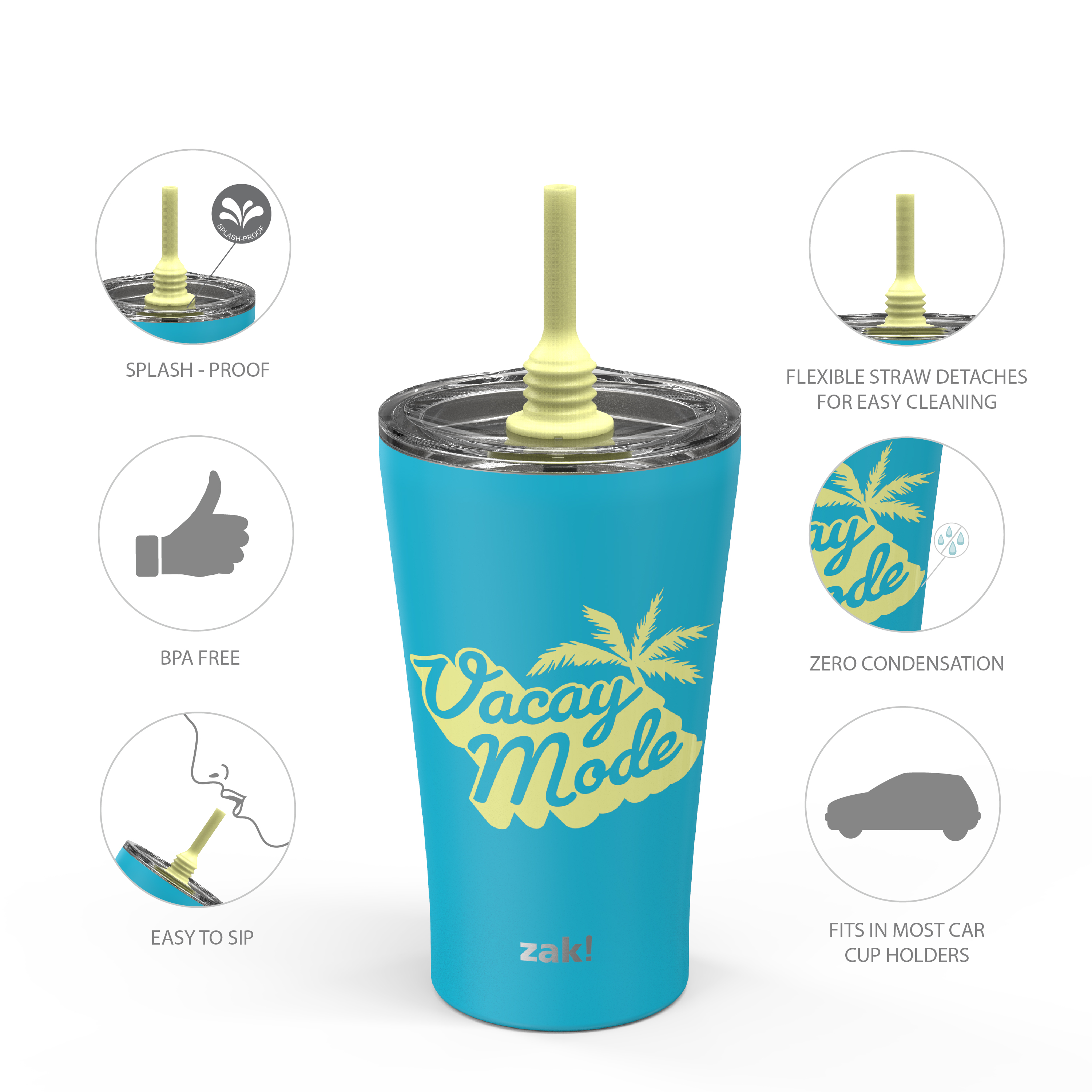 Alfalfa 20 ounce Insulated Tumbler, Blue slideshow image 6 Alfalfa 20 ounce Insulated Tumbler, Blue slideshow image 6