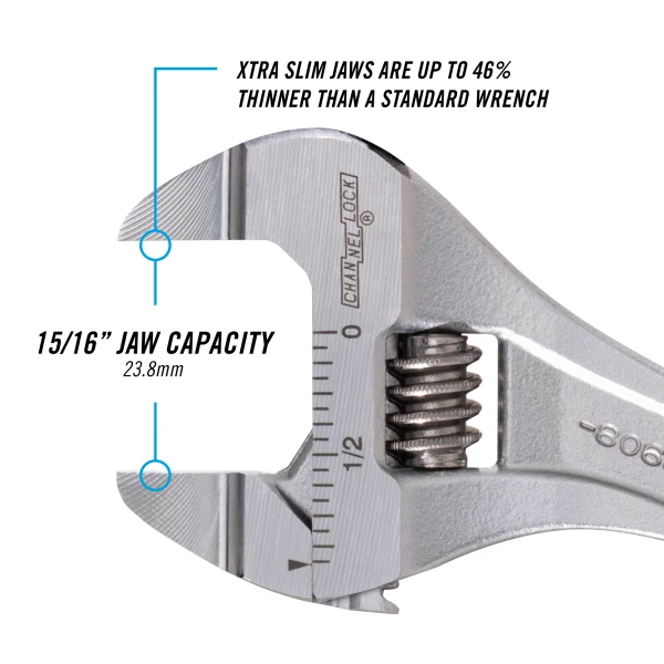 806SW 6-inch Extra Slim Jaw Adjustable Wrench