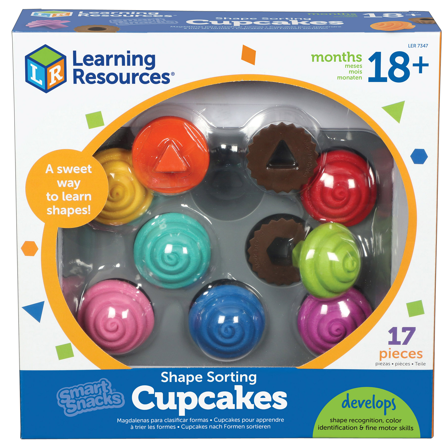Learning Resources Smart Snacks Shape Sorting Cupcakes image number null