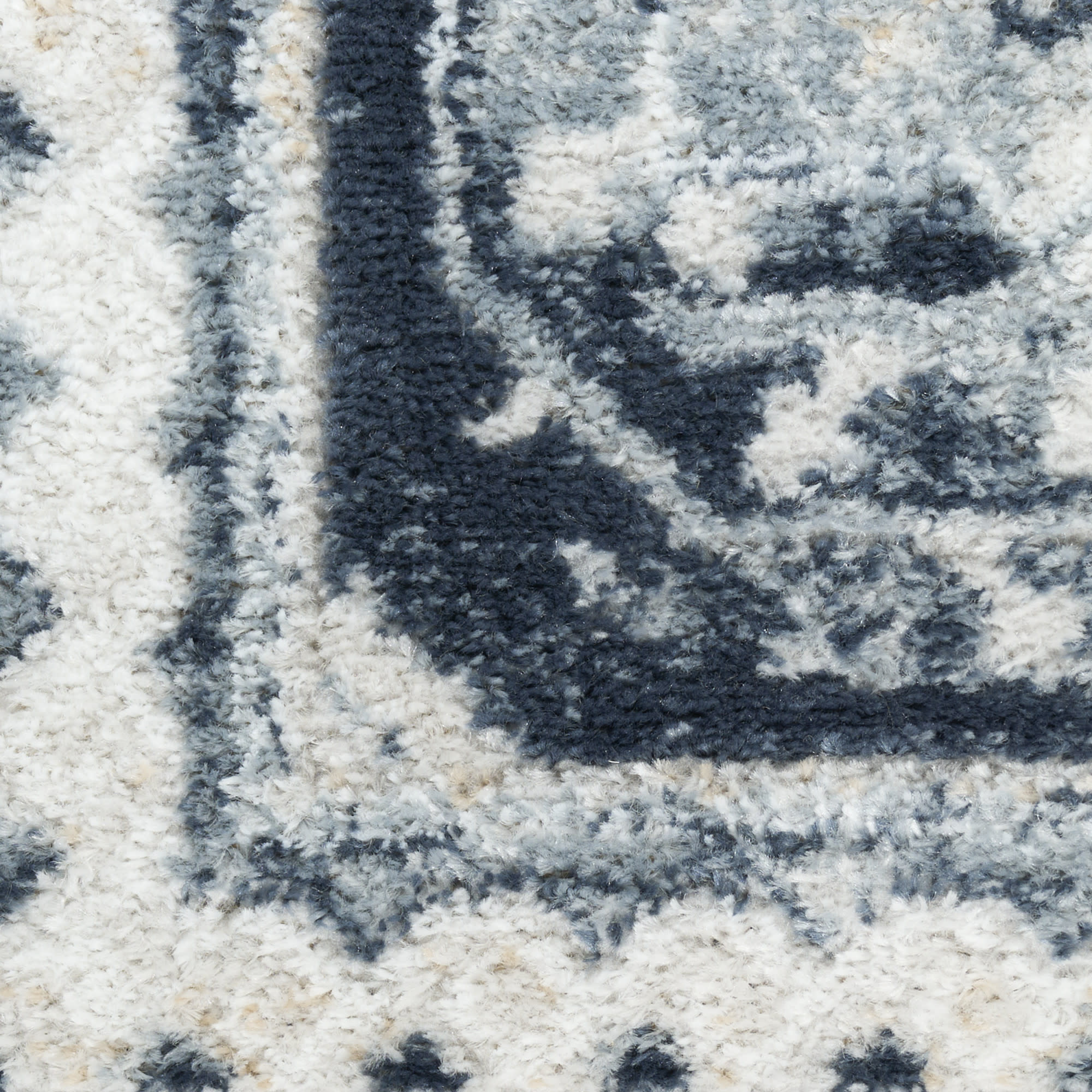 Nourison Dekor 4' x 6' Grey Navy Vintage Indoor Rug