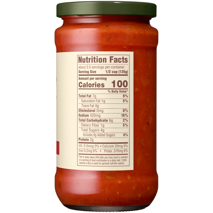Marinara Sauce, 15.5 oz - Right Image