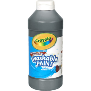 Washable Paint, Black, 16 oz.