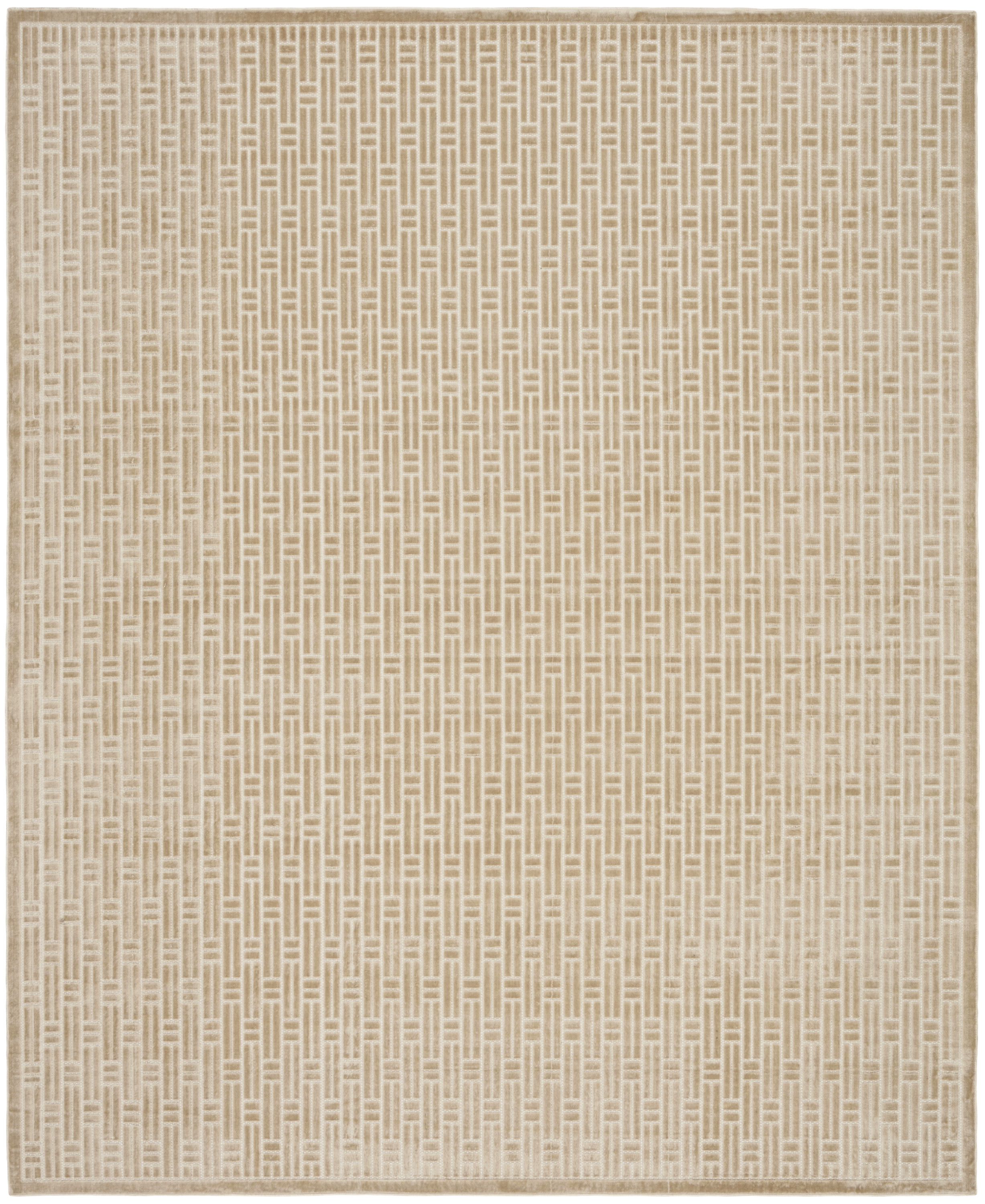 Nourison Washable Charm 9' x 12' Beige Ivory Modern Indoor Rug
