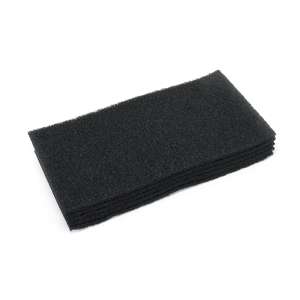 Nilfisk,  Stripping Rectangular Floor Pad, 12"x18, Black