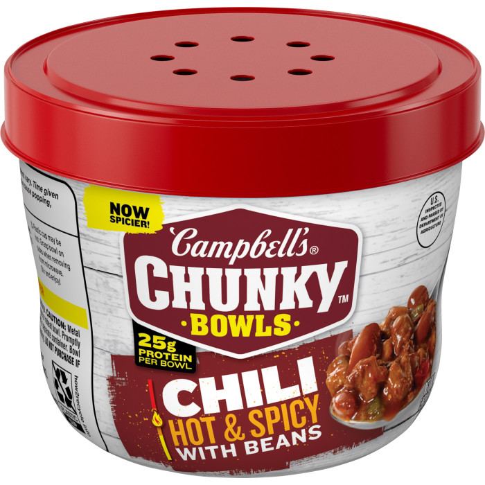 Hot & Spicy Chili with Beans Microwavable Bowl