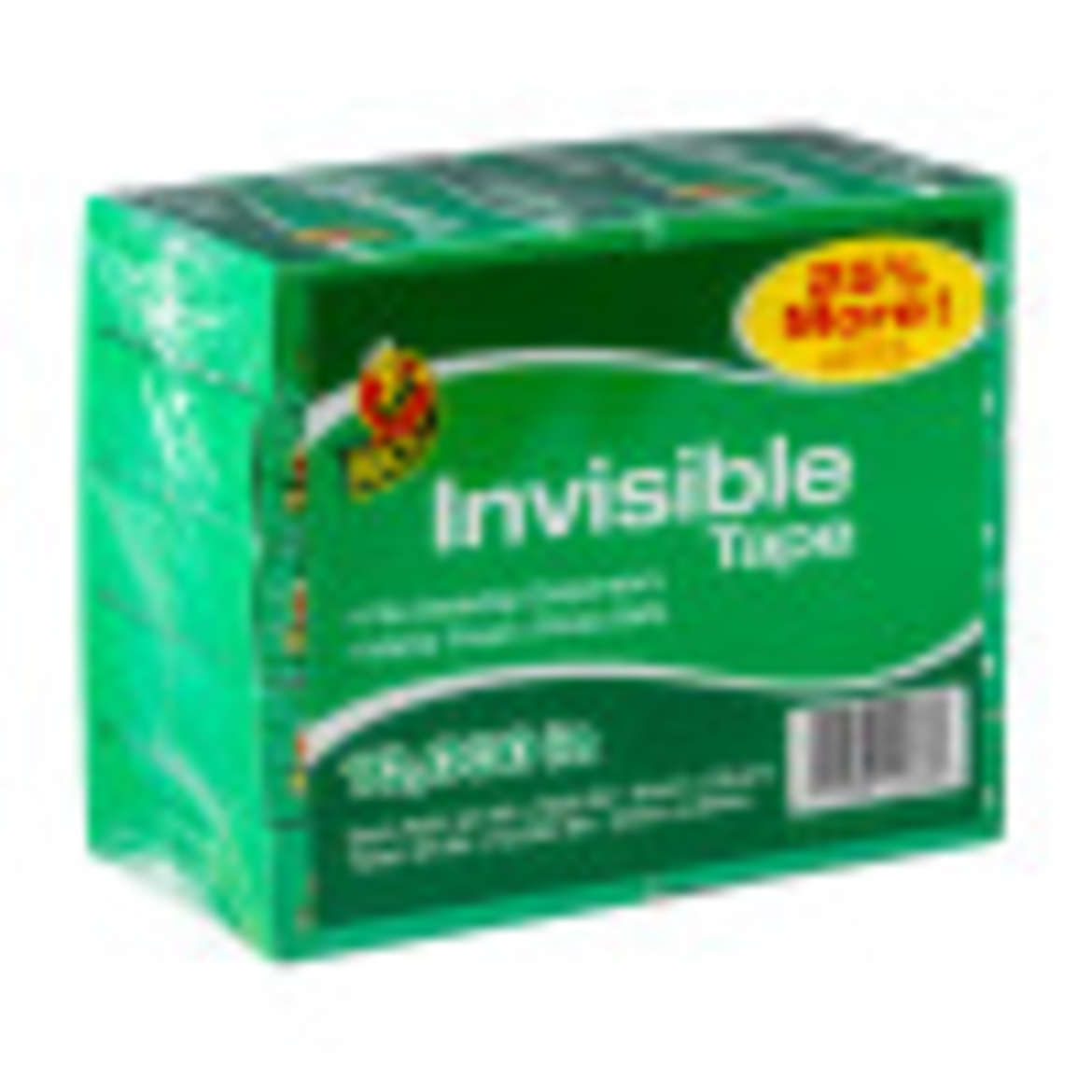 Duck® Brand Matte Finish Invisible Tape - Clear, 10 pk, .75 in. x 1000 in. Image