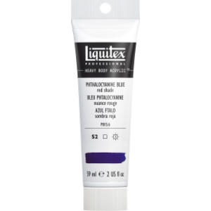 Professional Heavy Body Acrylic Paint, 59 mL Tube, Phthalocyanine Blue (Red Shade)