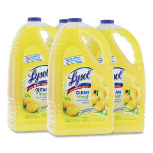 REC77617, Reckitt Benckiser, Lysol Clean and Fresh Multi-Surface Disinfectant Cleaner, Sparkling Lemon and Sunflower Essence,  144 fl oz Bottle