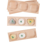 Yellow Door Three-Pebble Word-Building Tray YUS1108