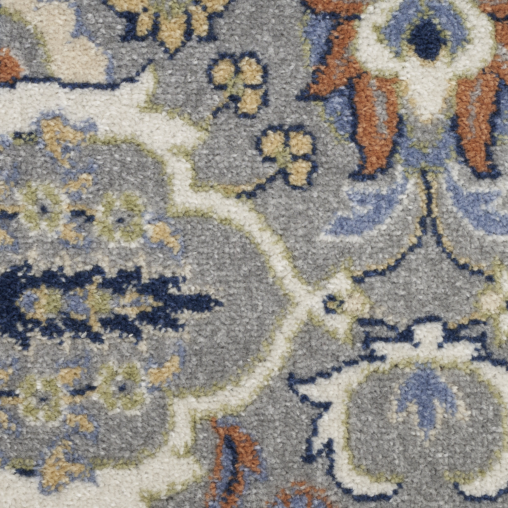 Nourison Allur 6' x 9' Grey Bohemian Indoor Rug