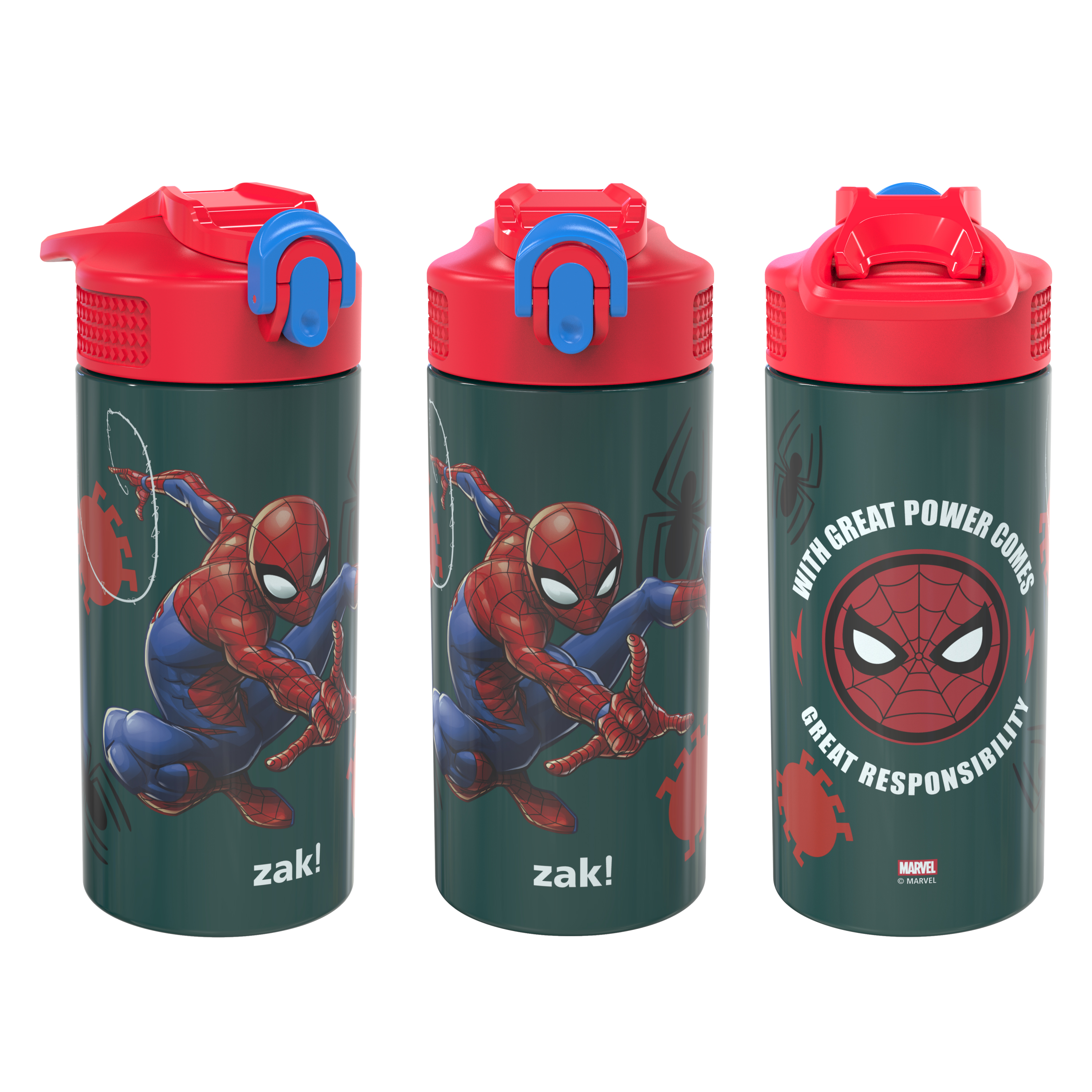 Marvel Comics 14 ounce Stainless Steel Vacuum Insulated Water Bottle, Spider-Man slideshow image 4